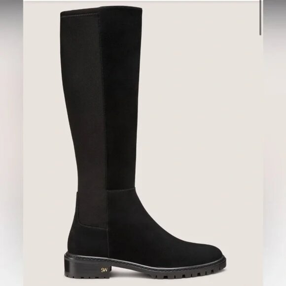 NEW Stuart Weitzman SUEDE 50/50 CITY KNEE-HIGH BOOT 9.5